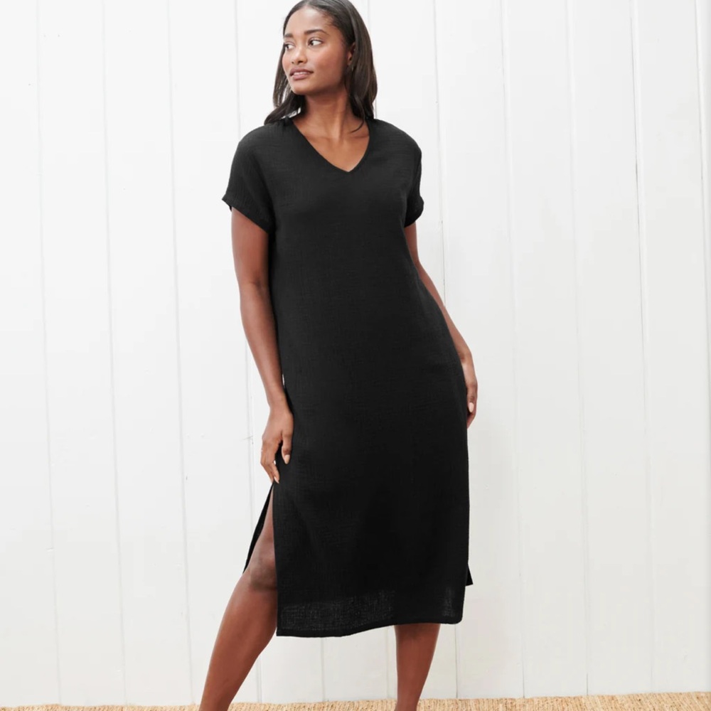 Jenni Kayne Cypress caftan dress size XS black